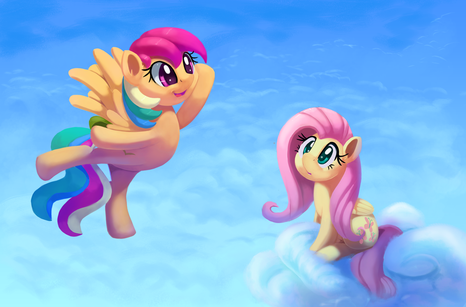 Dancing In The Sky - My little pony, Fluttershy, 