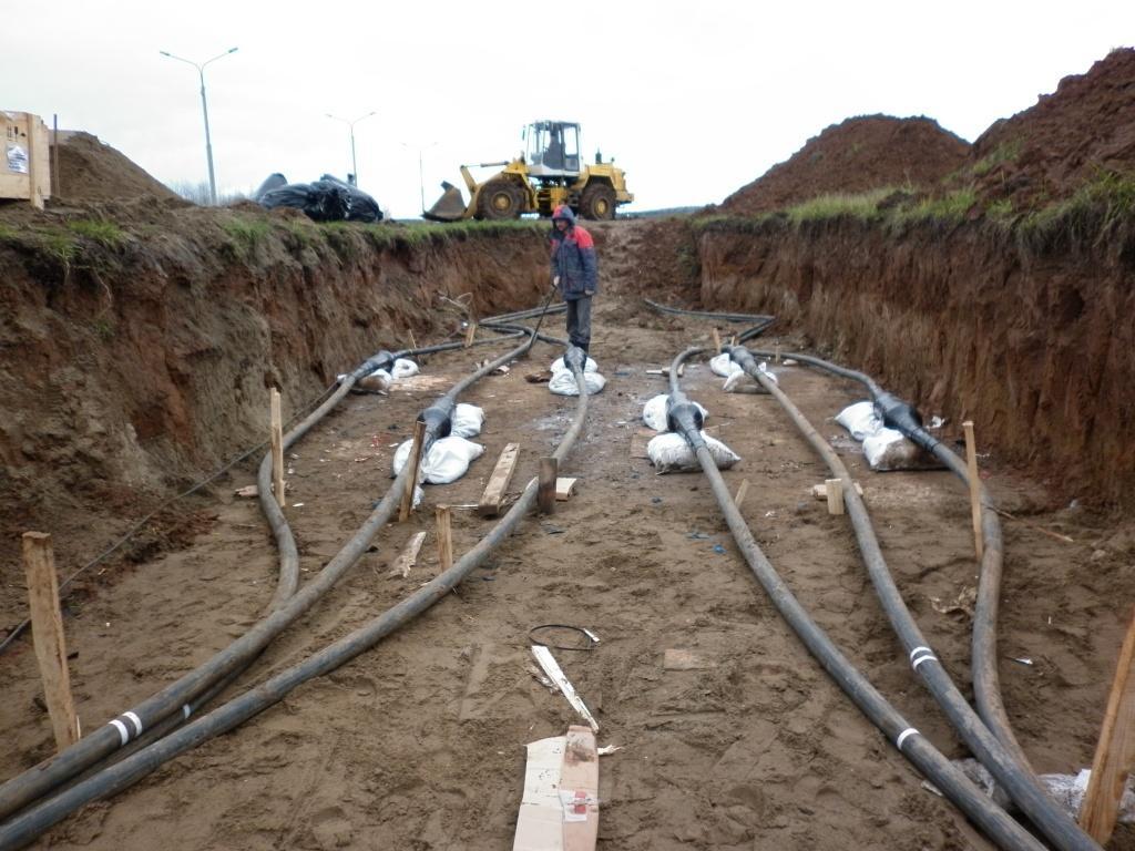 Installation of the coupling on the cable line 110 kV - My, Power engineering, Cable, Installation, Coupling, Longpost