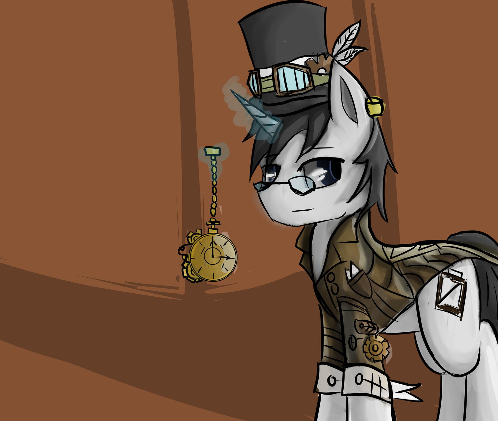 Time... - My little pony, Original character, Steampunk
