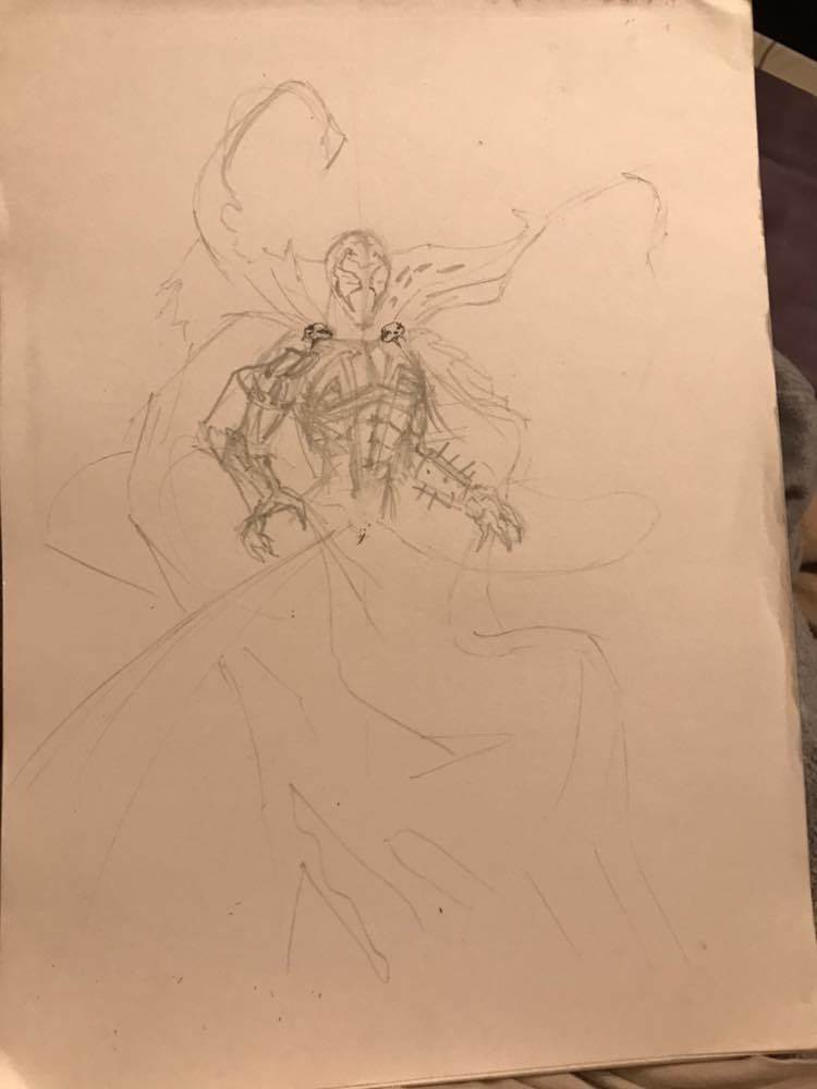 Sketch Spawn. - My, Spawn, Sketch, Comics, Drawing, Longpost