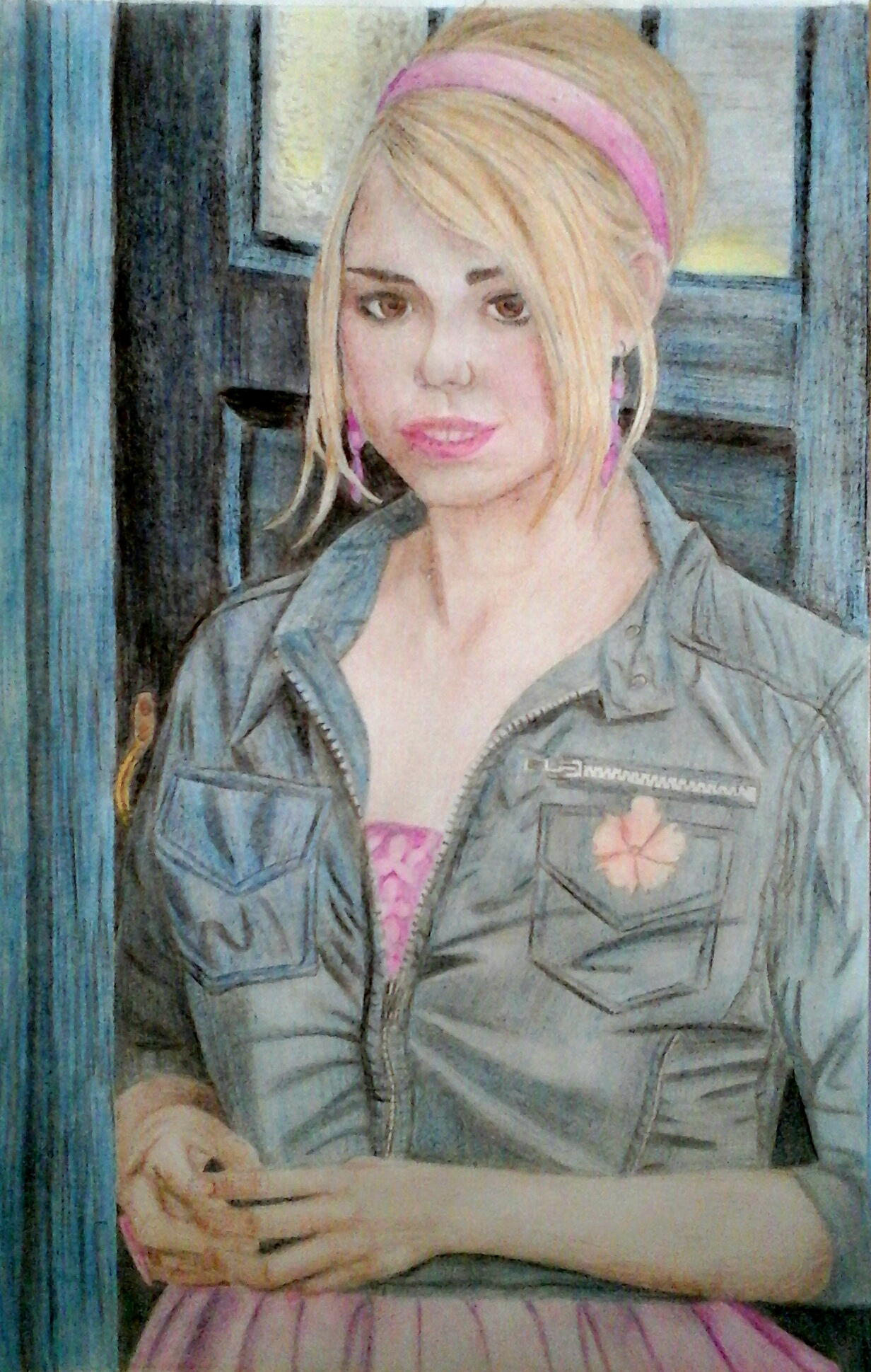 Rose Tyler - My, Doctor Who, Drawing, Rose Tyler, Pencil drawing