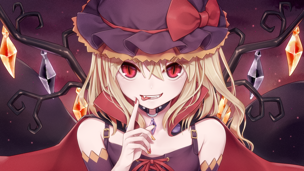 Flandre scarlet - Touhou, Anime art, Anime, Not anime, Flandre scarlet, Dtvisu