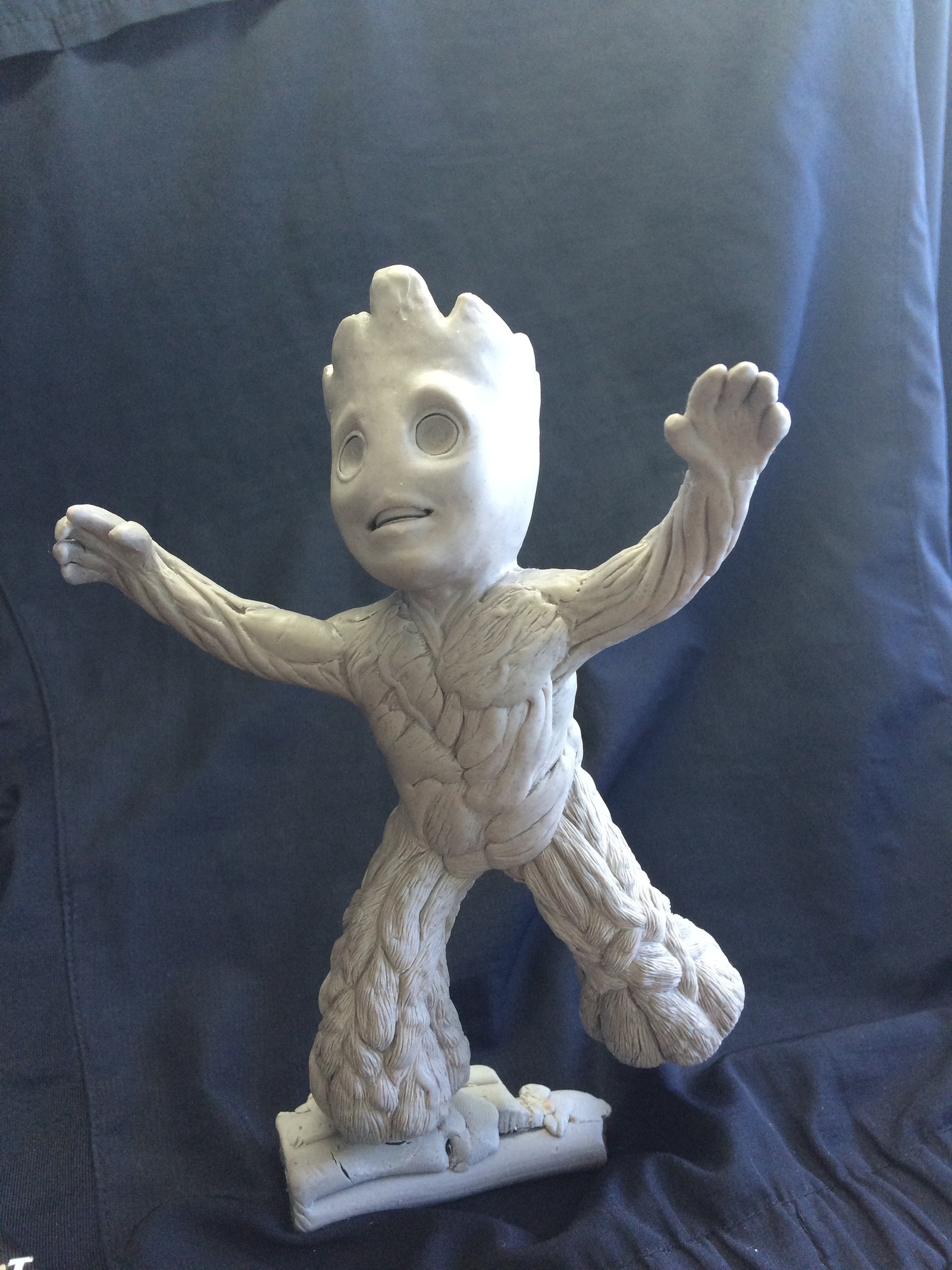 How I sculpted Baby Groot - My, Groot, , Лепка, Guardians of the Galaxy, Guardians of the Galaxy Vol. 2, Comics, Marvel, , Longpost