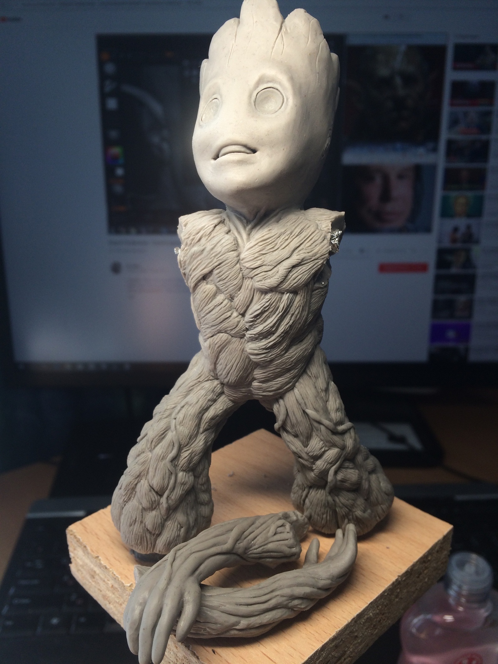 How I sculpted Baby Groot - My, Groot, , Лепка, Guardians of the Galaxy, Guardians of the Galaxy Vol. 2, Comics, Marvel, , Longpost