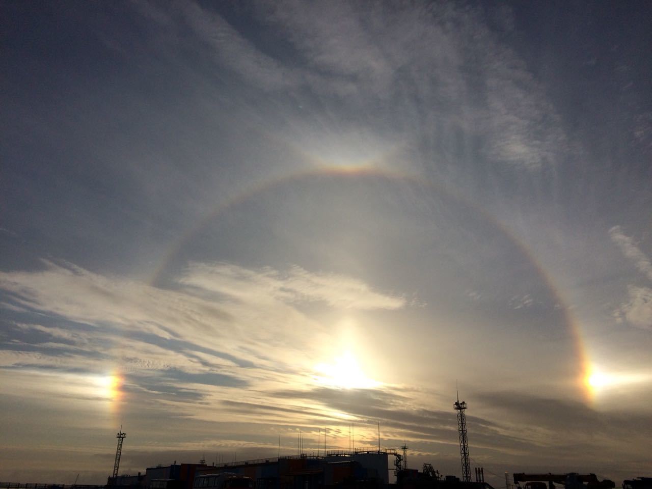 Halo on the Yamal Peninsula - My, Halo, Yamal, Sky