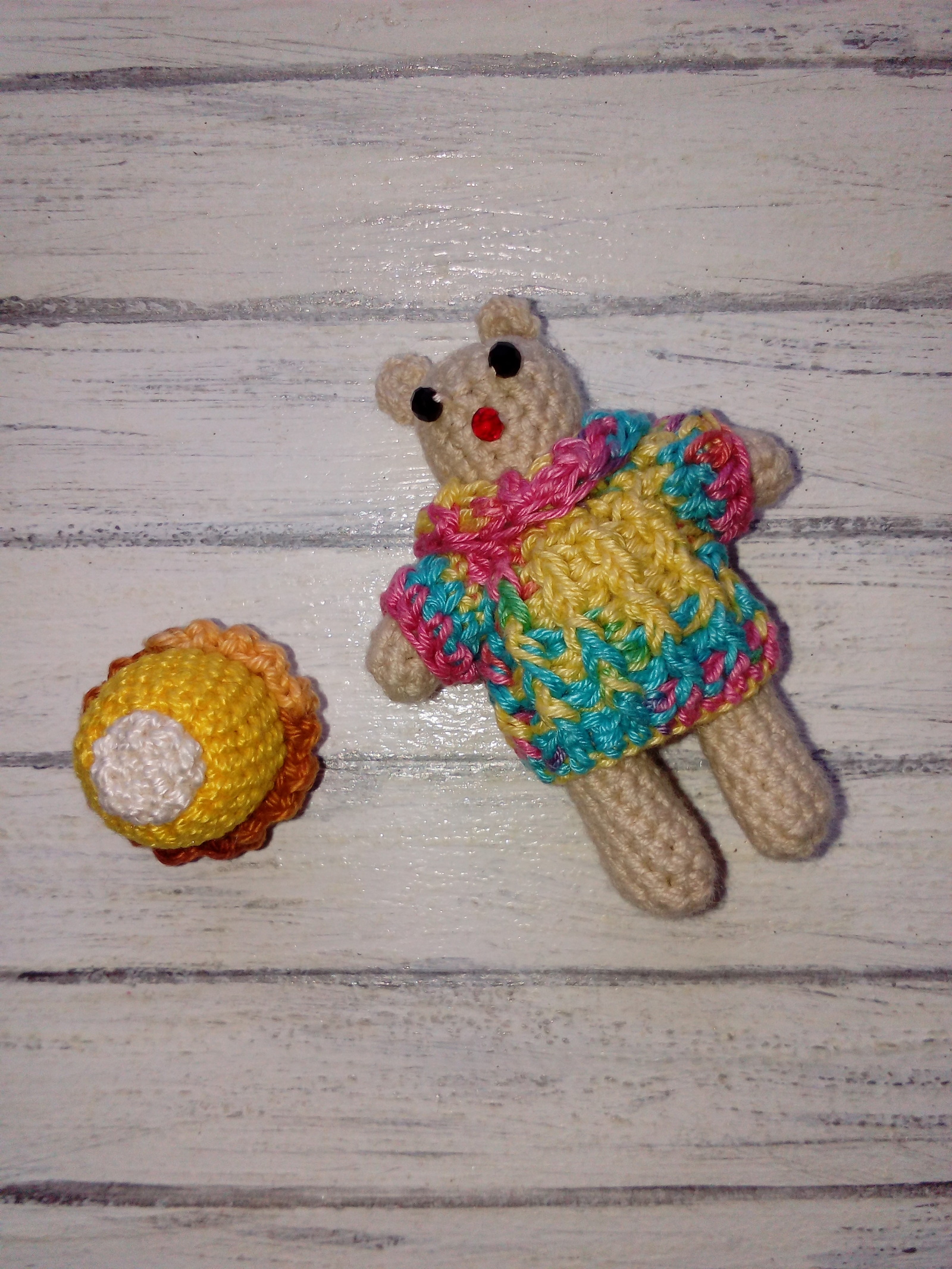 Knitted bear - My, The Bears, , , Toys, Knitted toys, Design, , Longpost