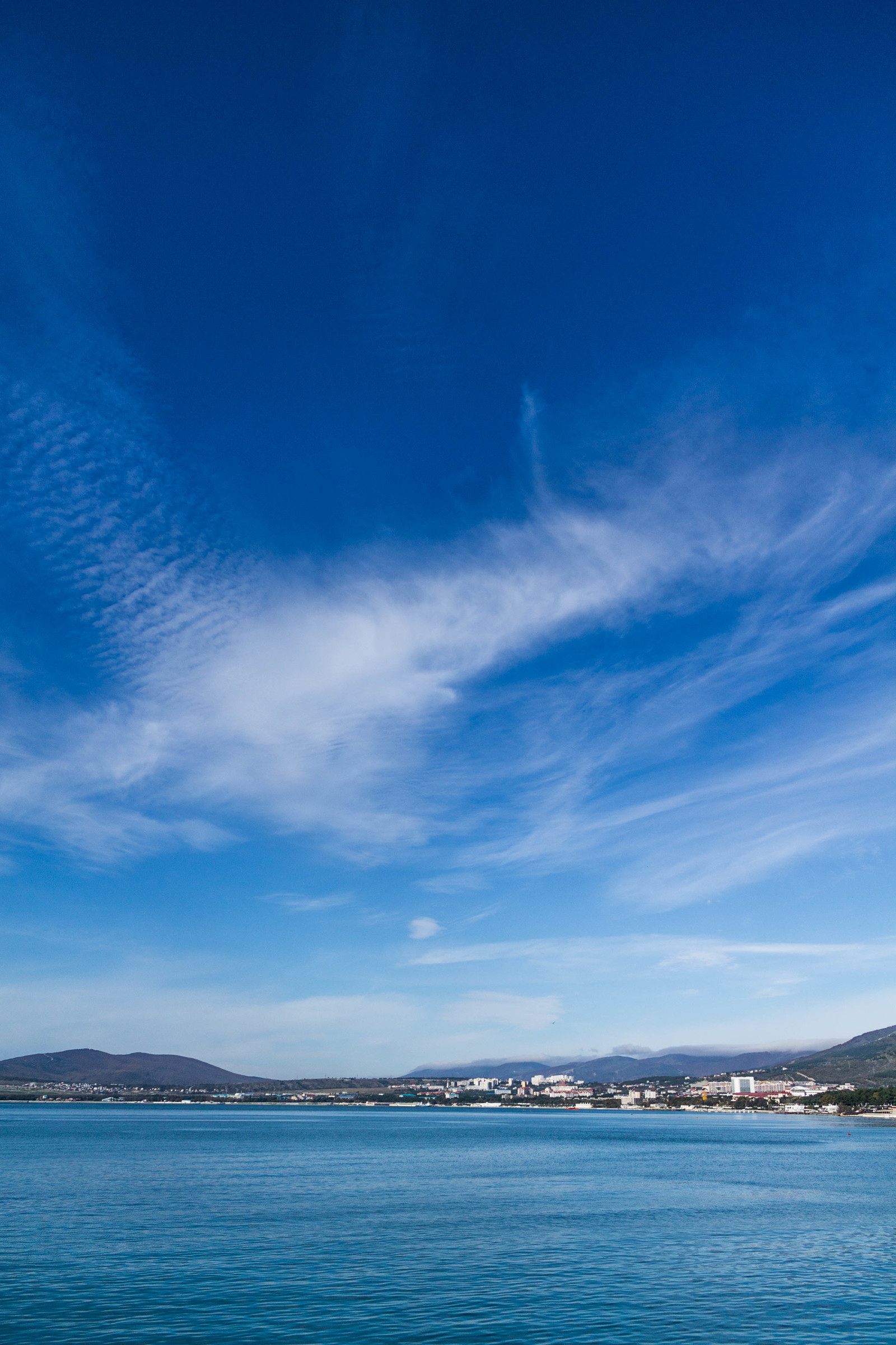 sky and sea - My, Sky, Sea, Longpost, Canon, The photo, The mountains