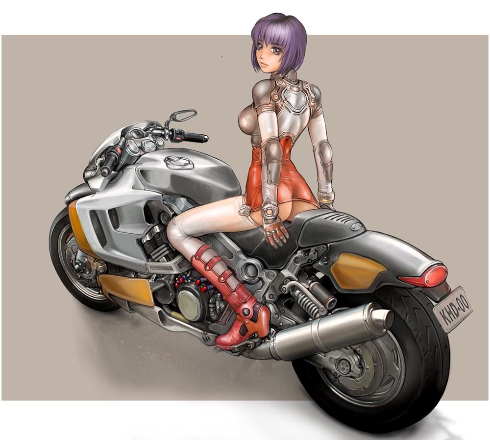 Chicks and Cycles - Anime art, A selection, Motorcycles, Drawing, Moto, Longpost