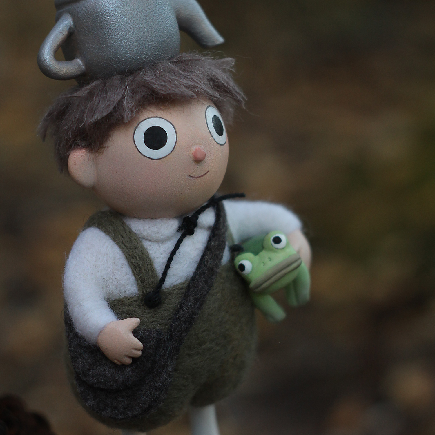 Greg and Wirt - My, Needlework without process, Dry felting, Polymer clay, Characters (edit), On the other side of the hedge, Longpost