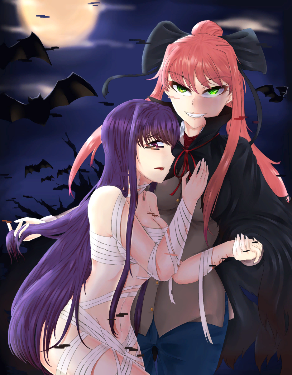 Vampire Monika and Mummy Yuri | Пикабу