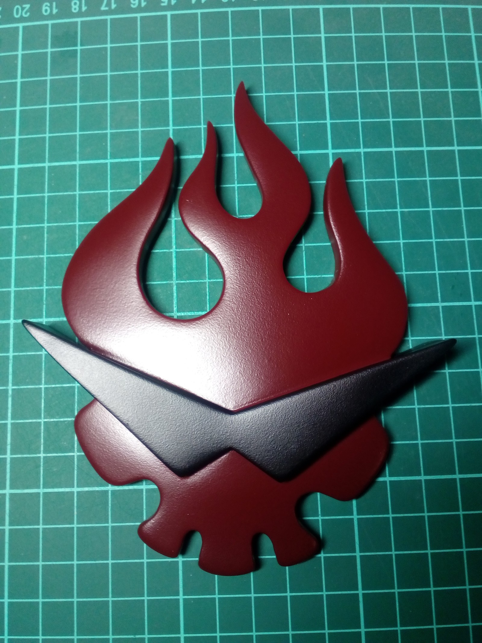 Logo from the anime Gurren Lagann - My, Craft, Anime, , Gurren lagann, With your own hands, Handmade, Creation, Longpost