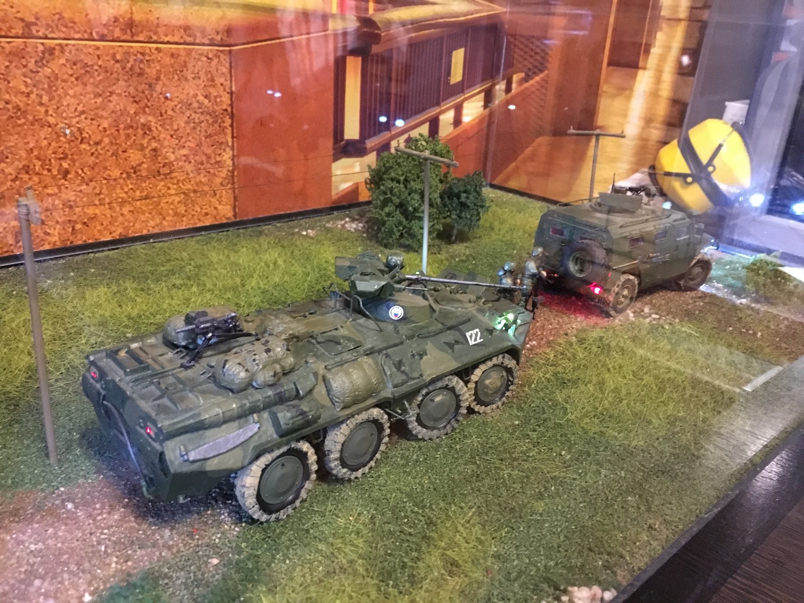 Quiet country road - My, Diorama, Modeling, Btr 82, Gaz-2330, Longpost