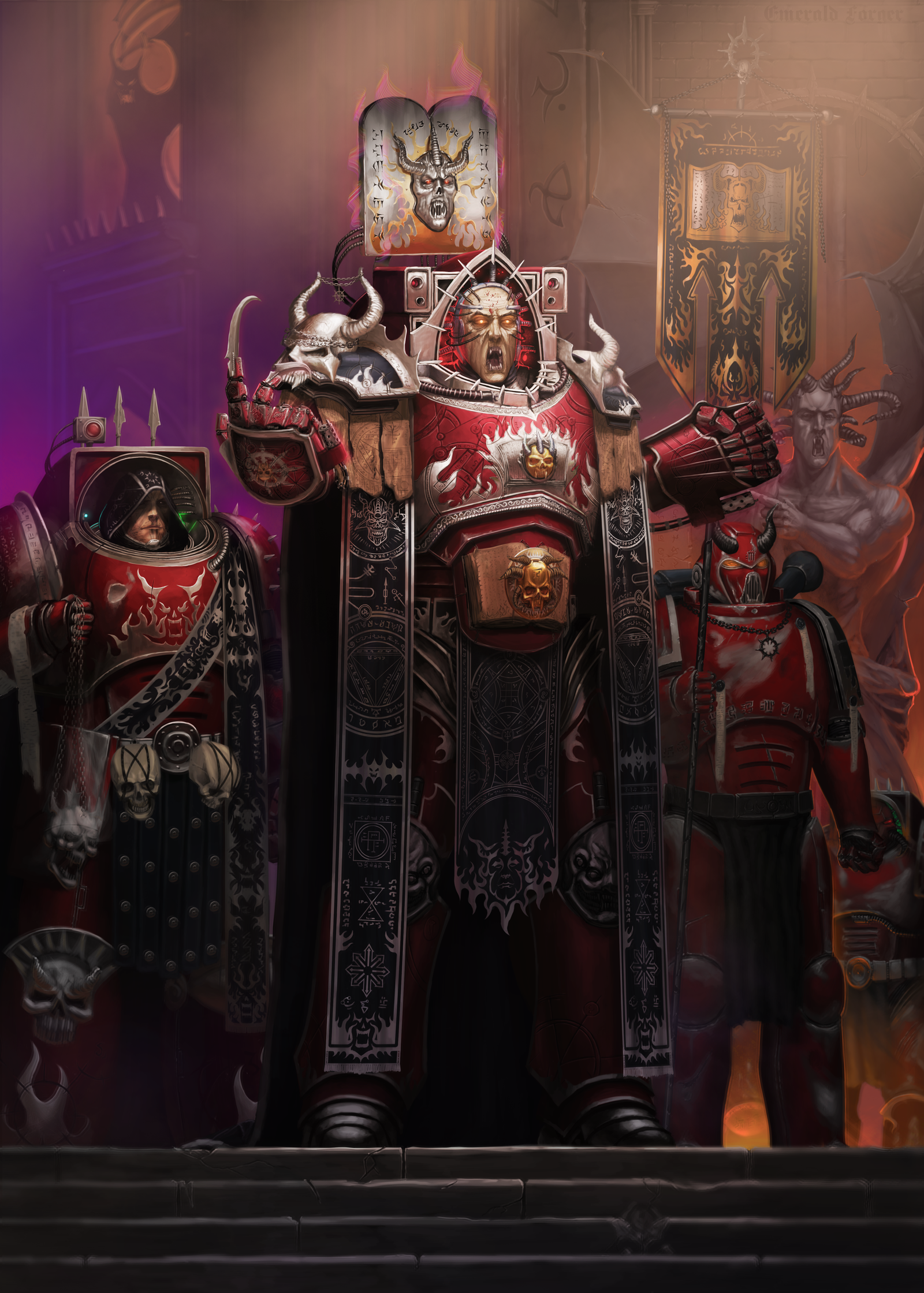 Varhammer40k for dummies. Primarchs: Lorgar Aurelian - My, Chaos space marines, Warhammer 40k, Warhammer, Lorgar Aurelian, Word bearers, Mat, Longpost