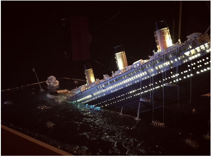 The wreck of the Titanic - Stand modeling, Crash, Titanic, The photo, Longpost