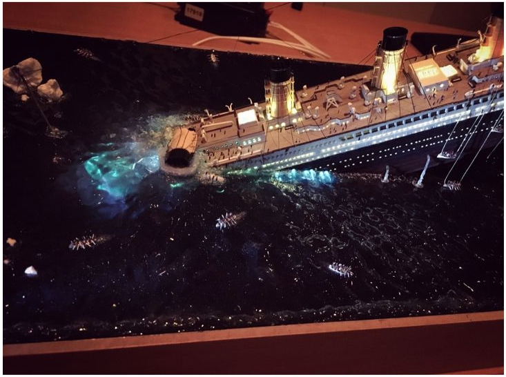 The wreck of the Titanic - Stand modeling, Crash, Titanic, The photo, Longpost