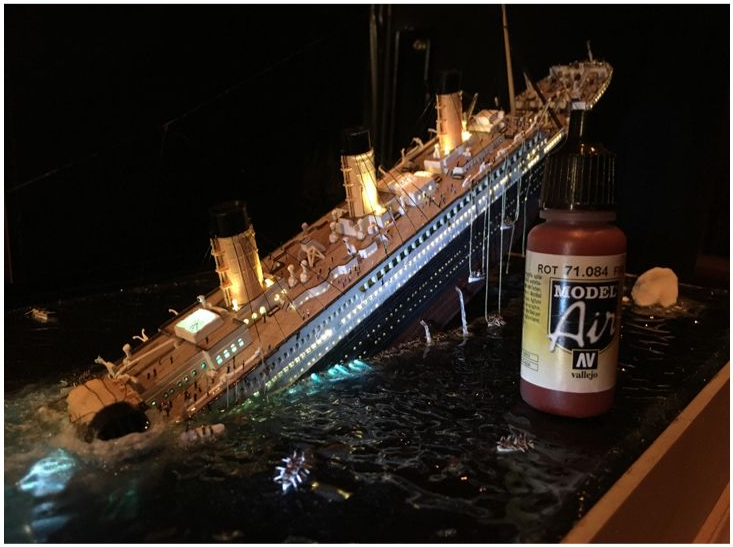 The wreck of the Titanic - Stand modeling, Crash, Titanic, The photo, Longpost