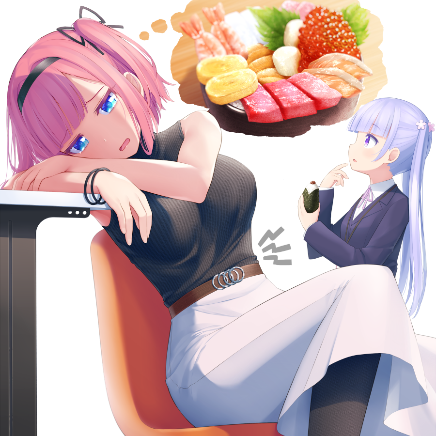 What to order? - Anime art, Suzukaze Aoba, New game!, Momiji Mochizuki