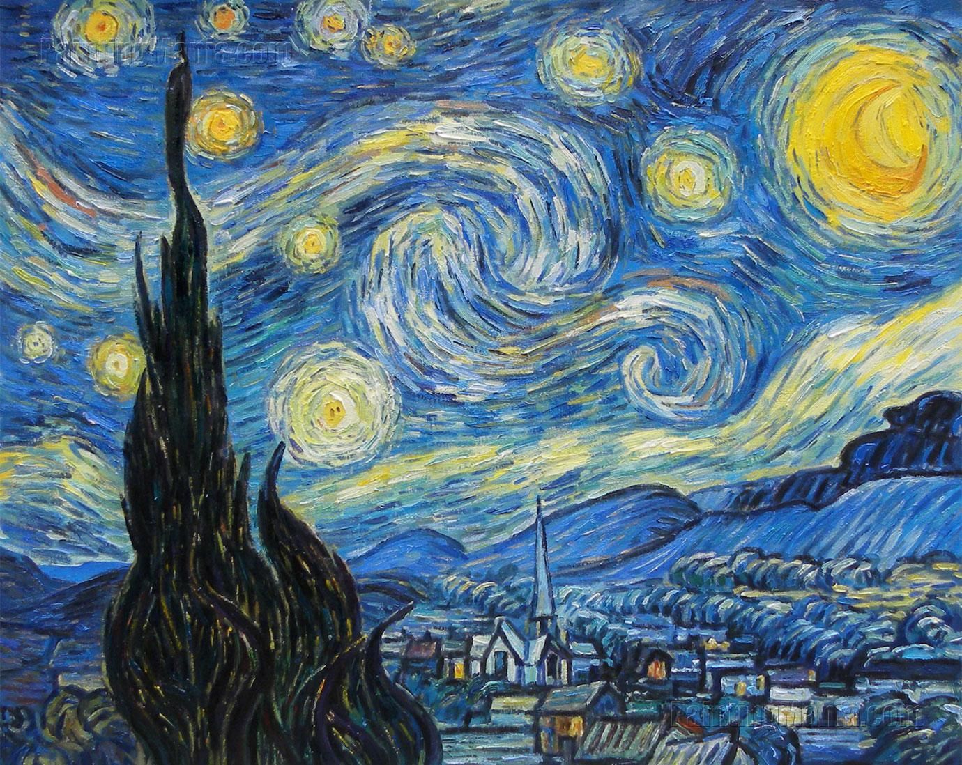 Starlight Night. Two versions of the painting. - van Gogh, 7 November