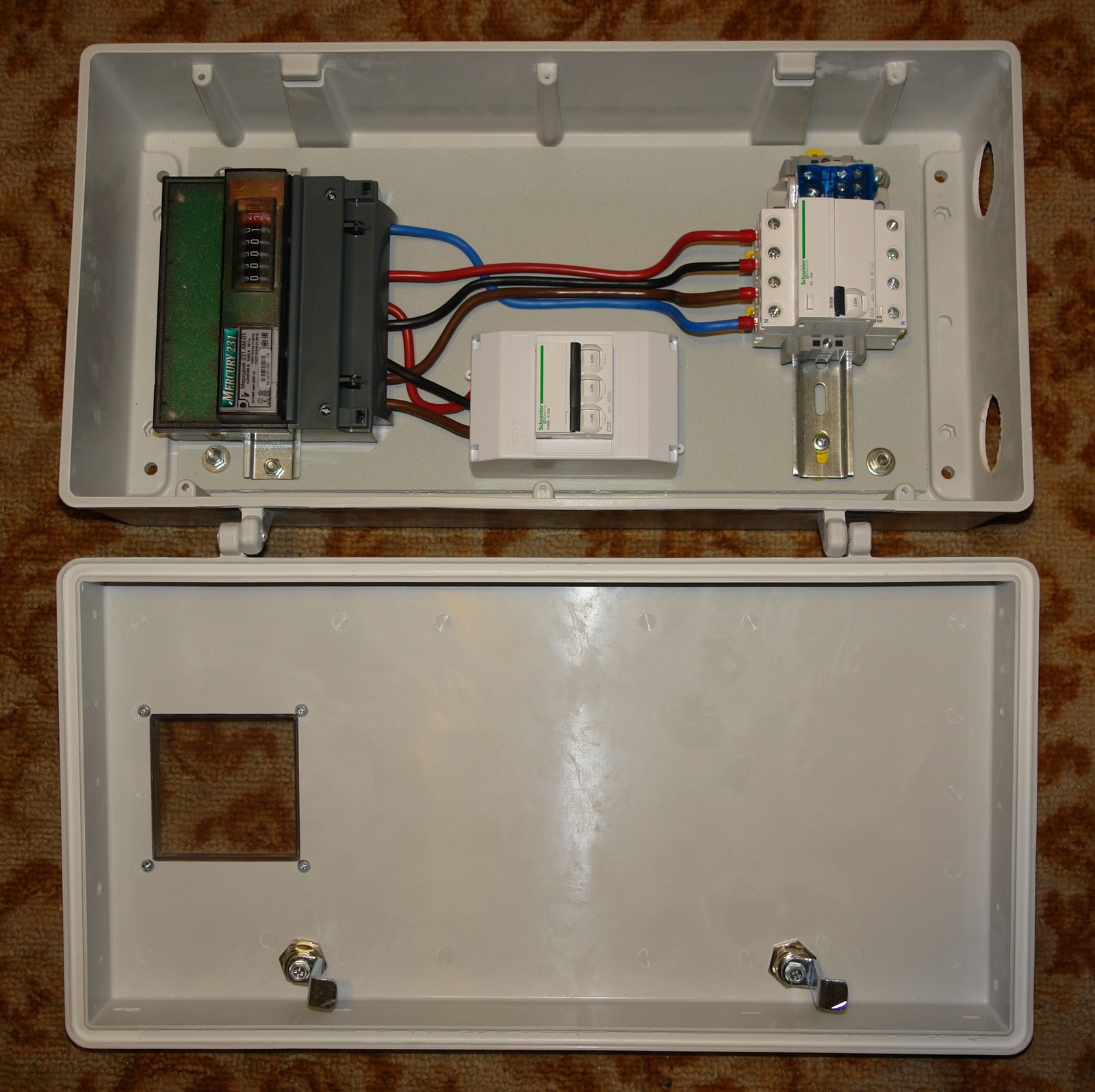 Accounting board on a pole - My, Electrical board, Accounting shield, Electrical installation, Electricity, League of Electricians, Электрик