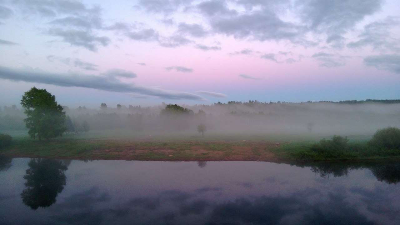 summer mist - My, Ukhta, Tuma, Fog, The photo, Not new, Longpost