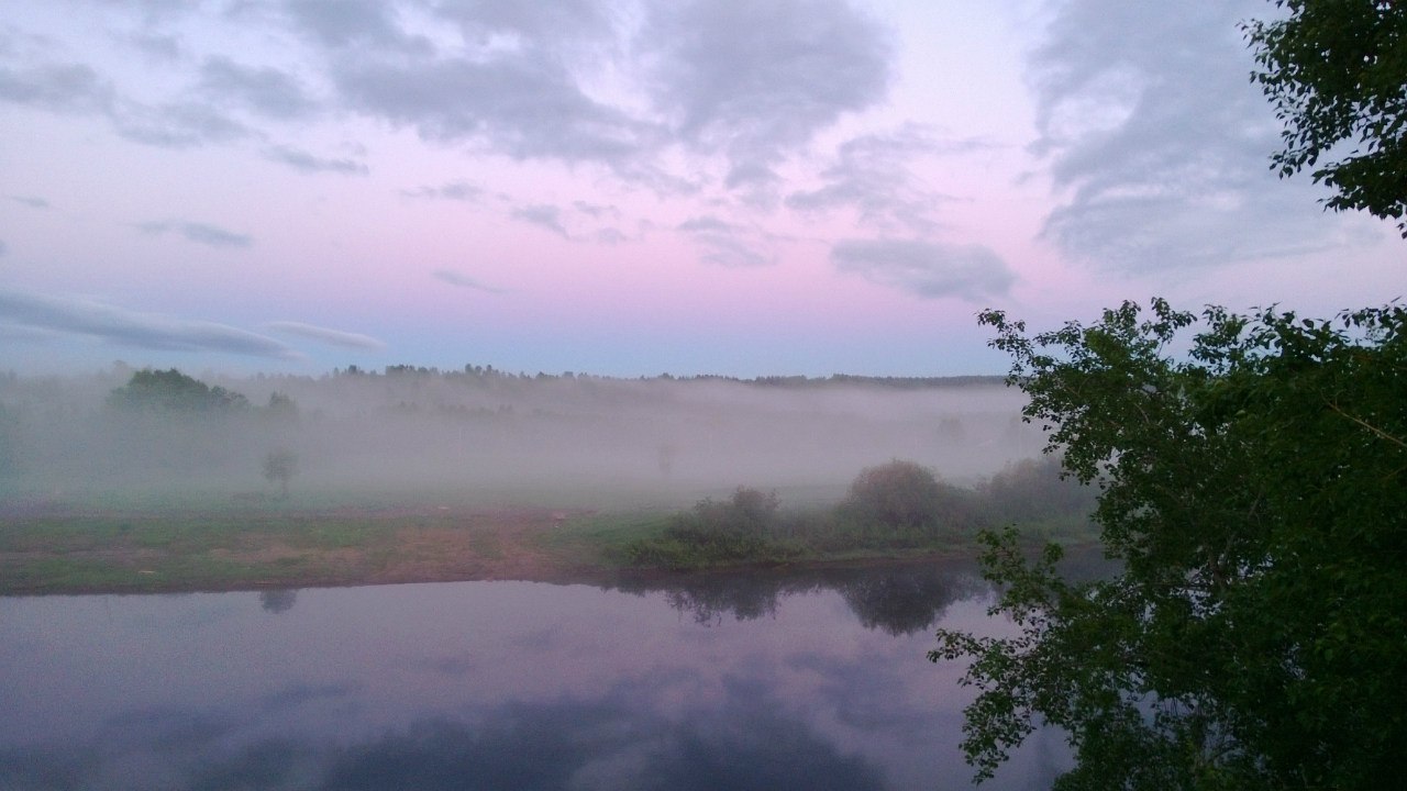 summer mist - My, Ukhta, Tuma, Fog, The photo, Not new, Longpost