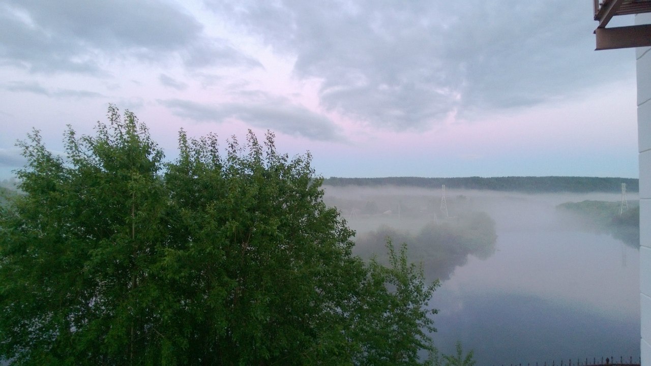 summer mist - My, Ukhta, Tuma, Fog, The photo, Not new, Longpost