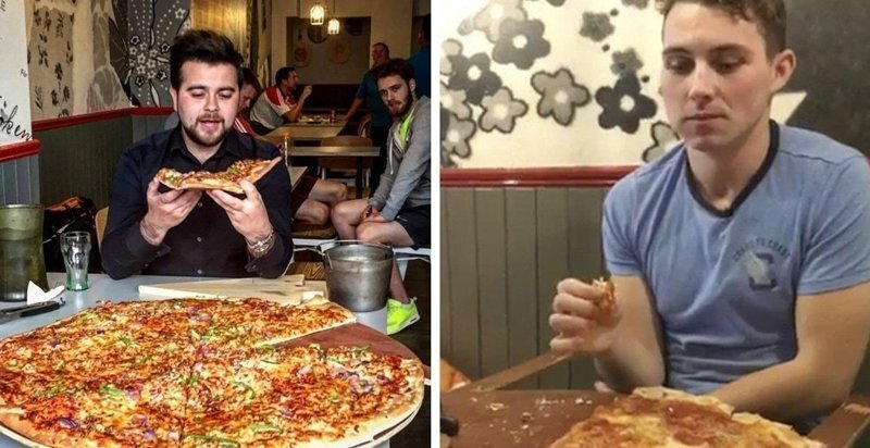 In a pizzeria in Dublin you can eat pizza for free and earn money - Pizza, Challenge, Challenge accepted, Longpost