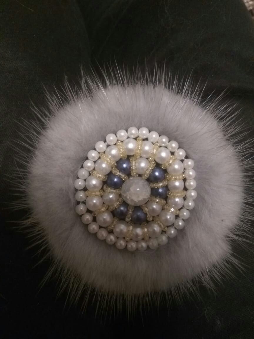 Wife's hobby. - My, Fur, Beads, Longpost