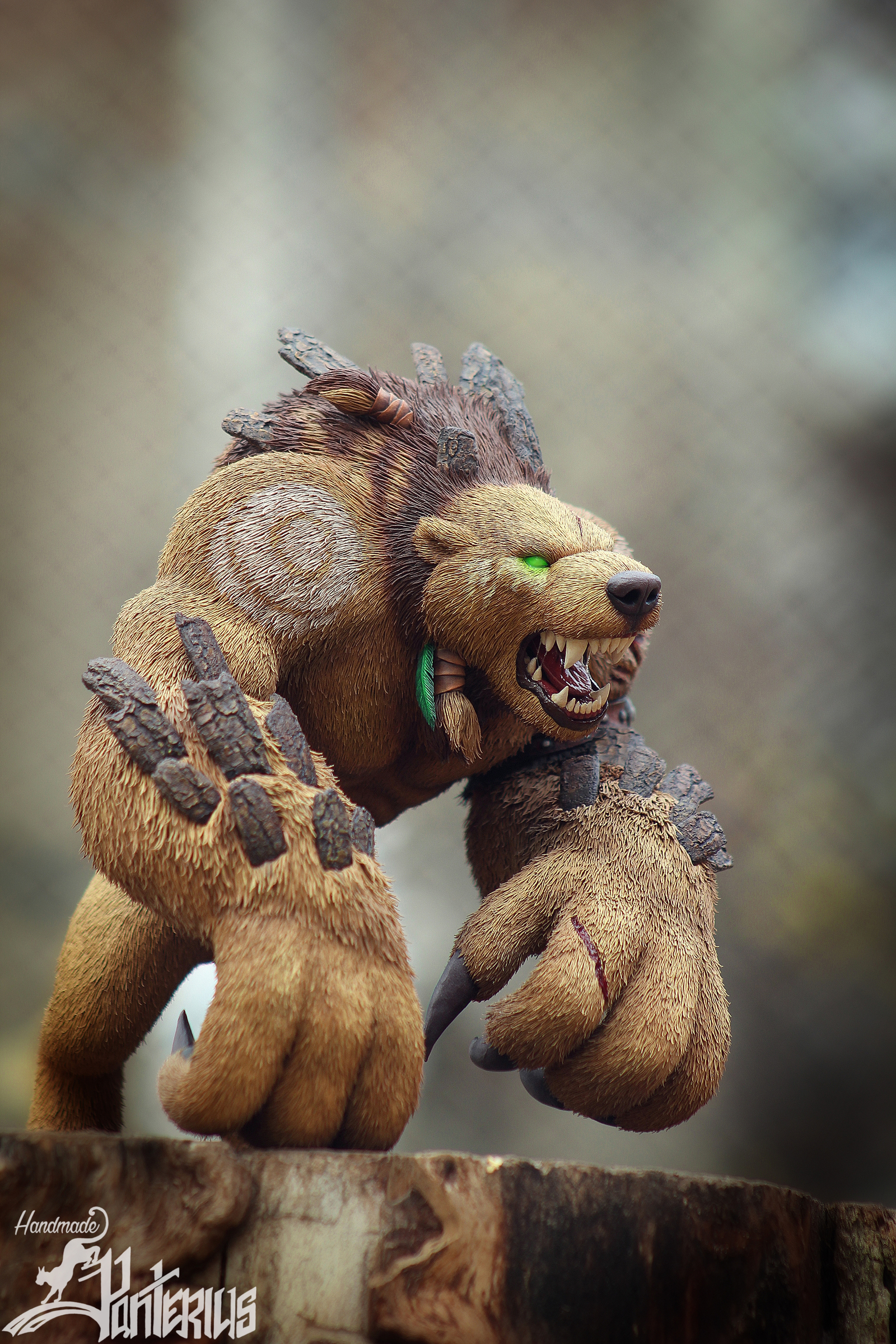 Might of the Grizzled Maw handmade figurine(World of Warcraft) - My, Druid, Wow, World of warcraft, Figurine, Handmade, The Bears, Warcraft, Longpost, Figurines