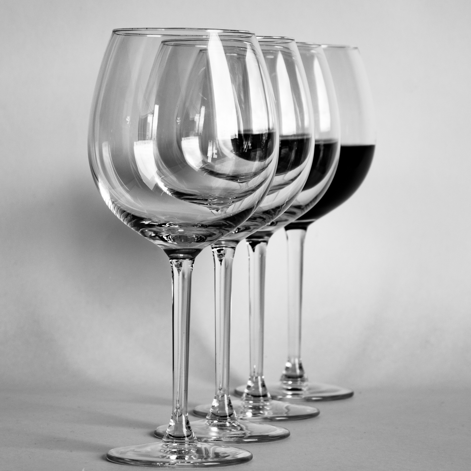 Still life with glasses. - My, Beginning photographer, Goblets, Reflection, Still life, Black and white, Longpost