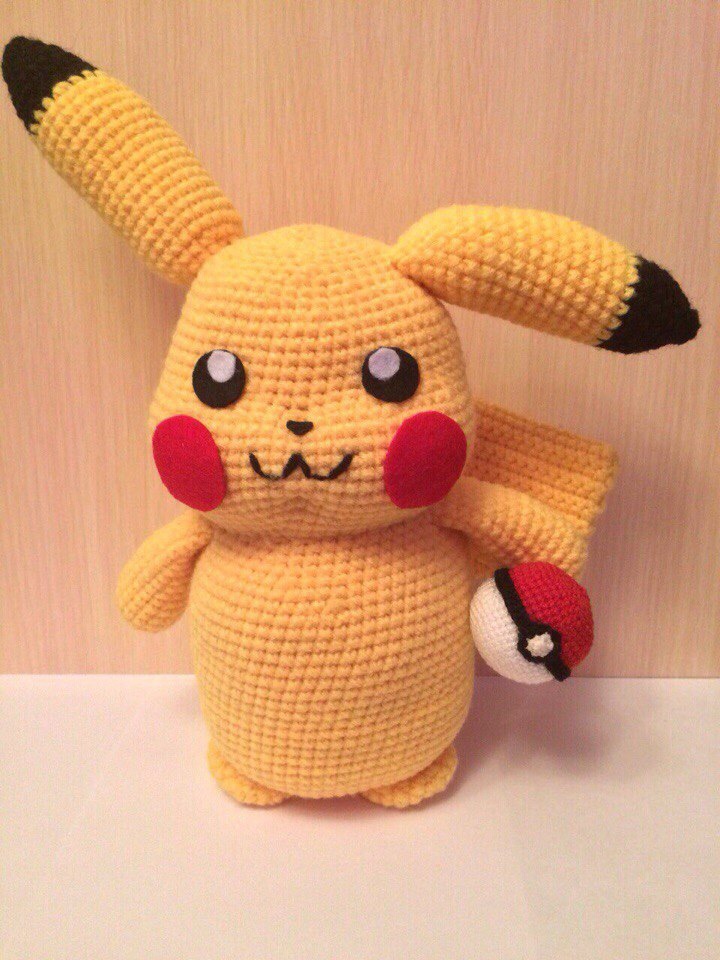 pikachu i choose you - My, Pikachu, Pokemon, Amigurumi, Needlework, Knitting