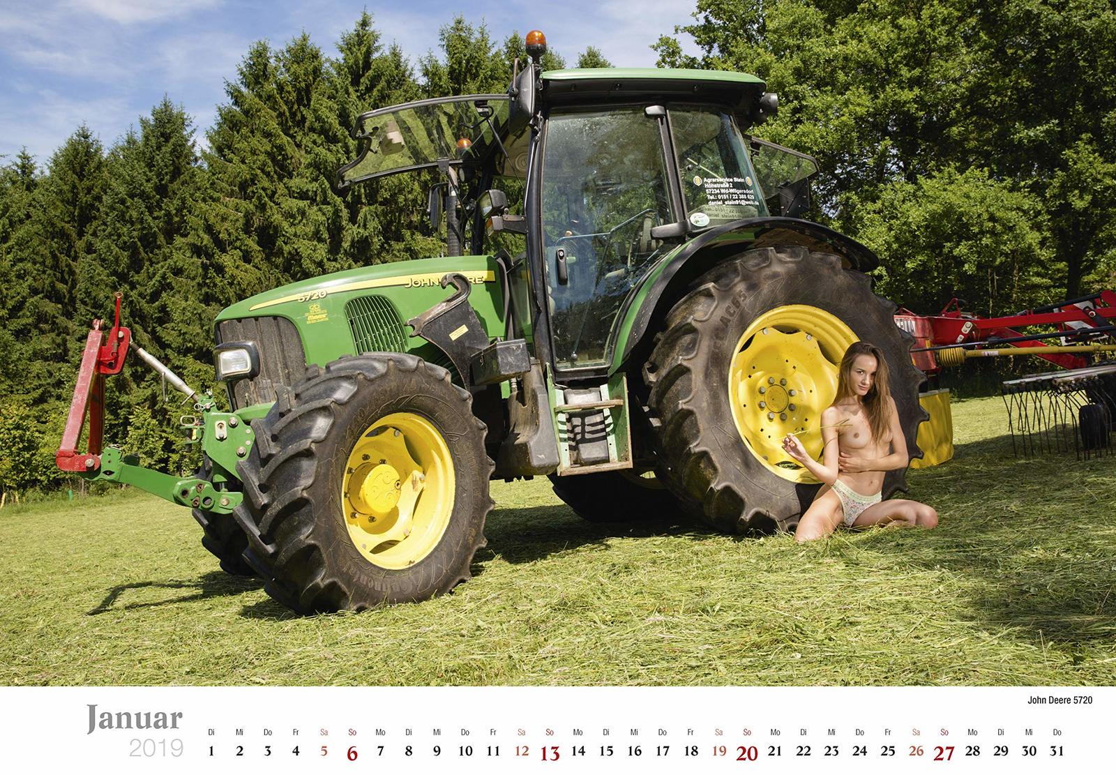 Tractor drivers - NSFW, Tractor, Girls, Erotic calendar, Longpost