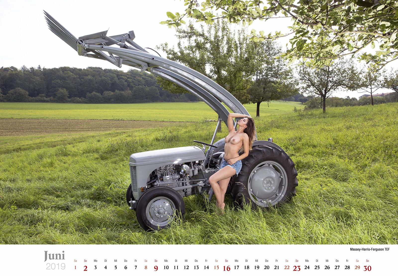 Tractor drivers - NSFW, Tractor, Girls, Erotic calendar, Longpost