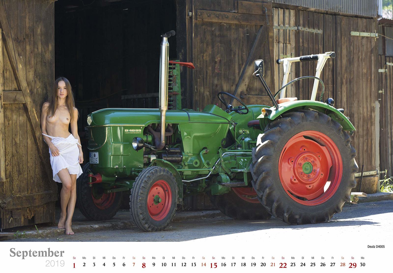 Tractor drivers - NSFW, Tractor, Girls, Erotic calendar, Longpost