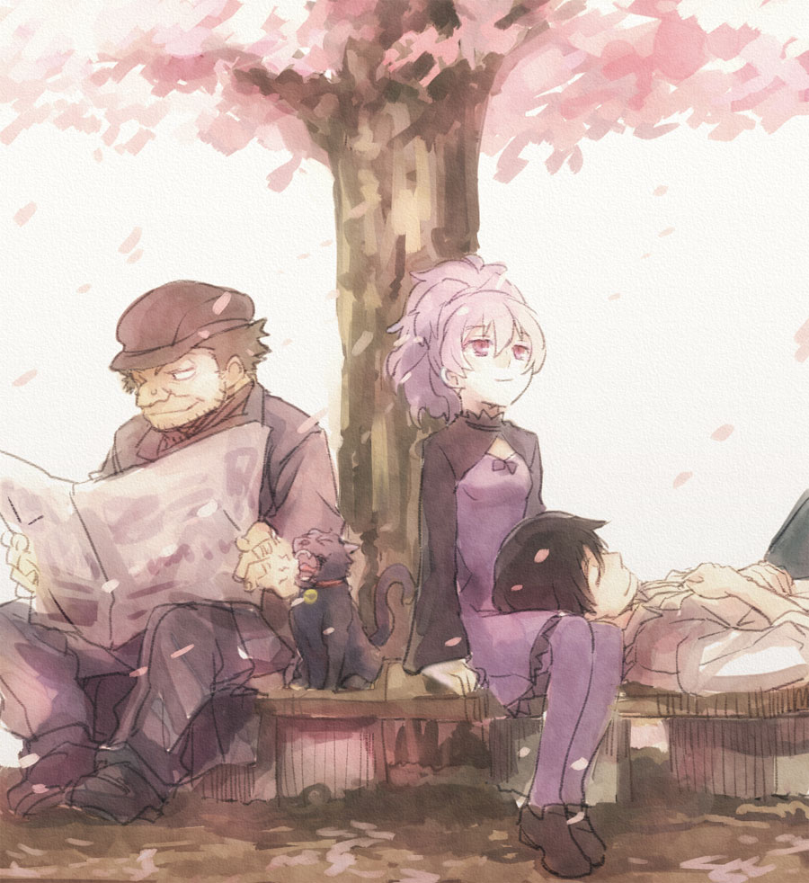 Quit smoking Huang - Anime, Anime art, Darker than black, , Hei, Yin, Mao, Longpost