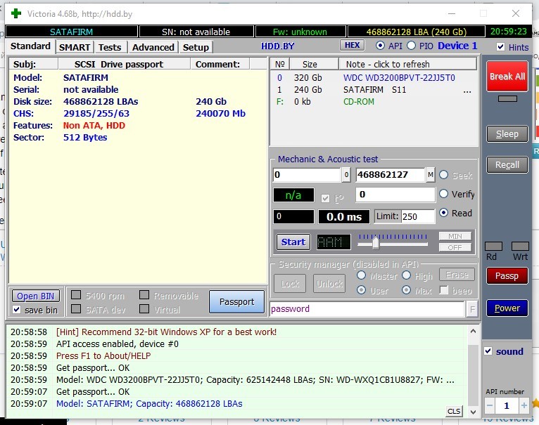Satafirm s11 ssd восстановление. Программа Виктория 3 5. SCSI\Disk__________Satafirm___s11sbfk. Почему не работает SSD диск. Victoria описание ошибок.
