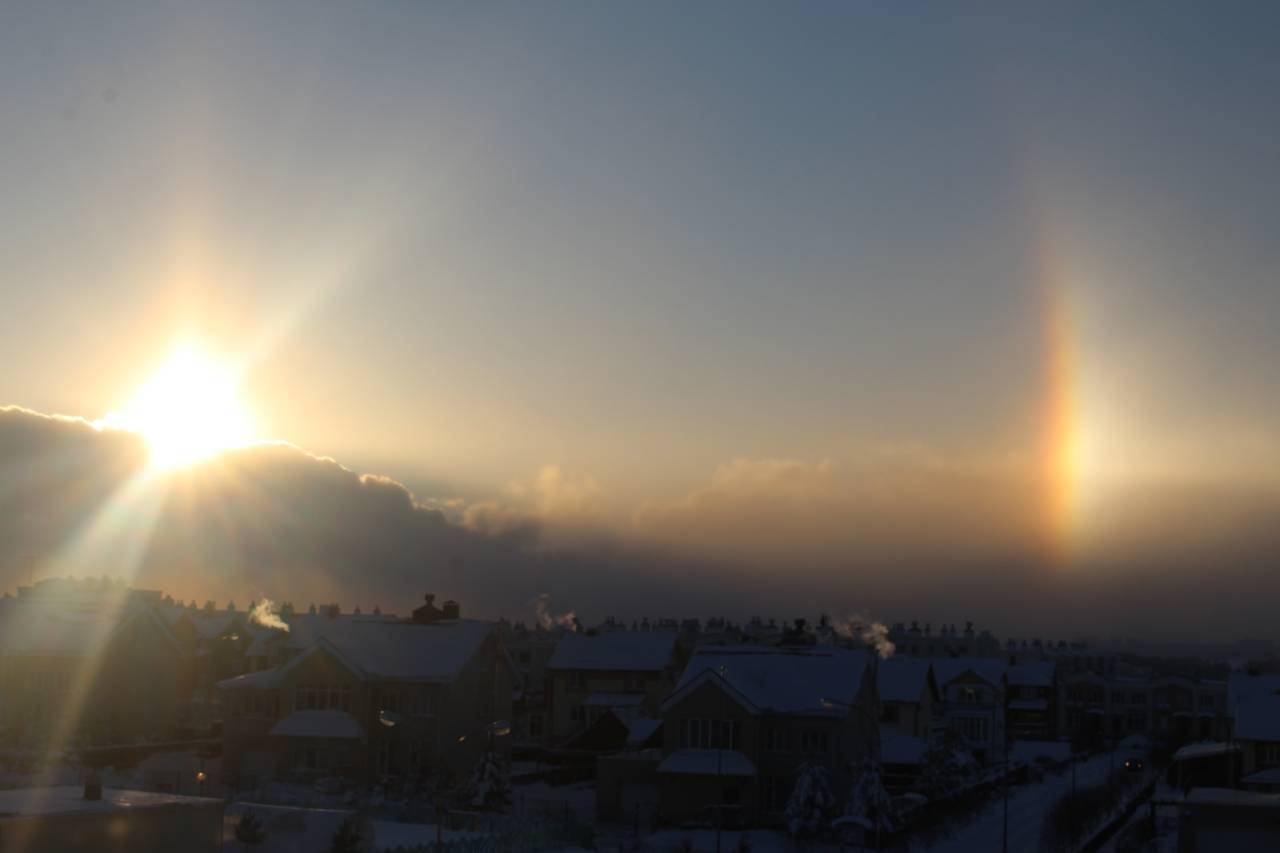 Halo from the window - My, Halo, beauty, Polyana