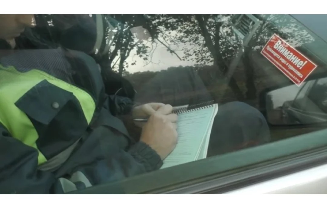 The tale of how one meticulous guy forced the traffic cops to write a report on themselves ... - Violation of traffic rules, Краснодарский Край, Video, Longpost