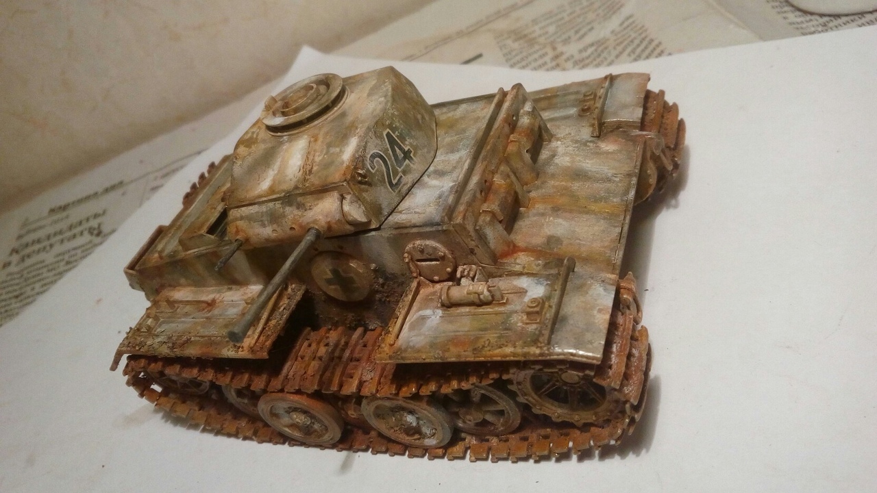 Learning to draw rust effects. - My, Airbrushing, BTT, Modeling, Tanks, Scale model, Prefabricated model, Assembly, Painting, Longpost