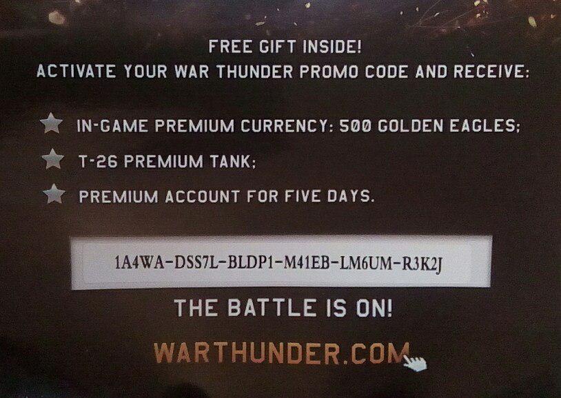 Promo code War Thunder - Халява, Халявные ключи, War Thunder, Танки, Компьютерные игры