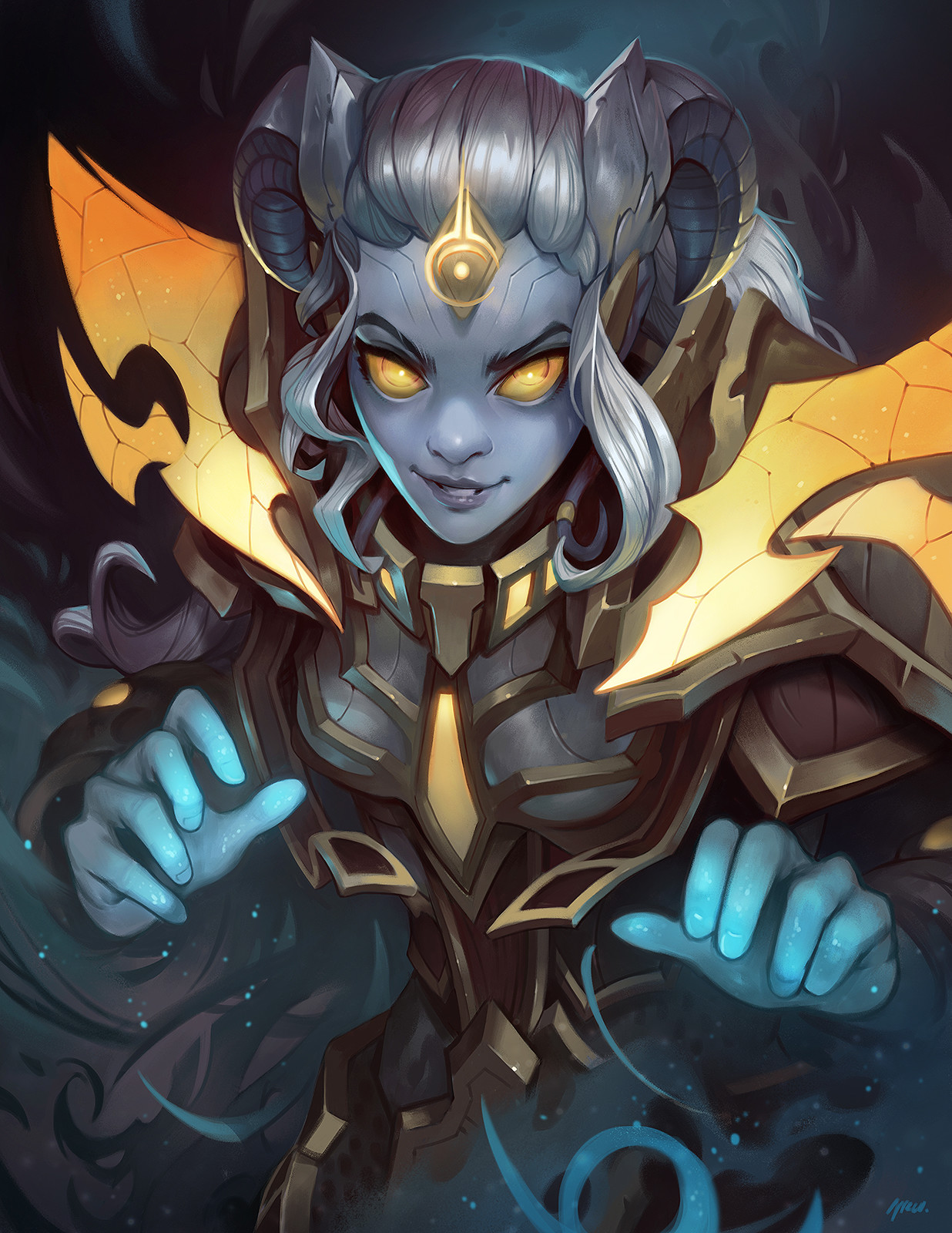 Lightforged Draenei - Арт, Warcraft, Дренеи, Dgreco, WOW, World of Warcraft, Dave Greco