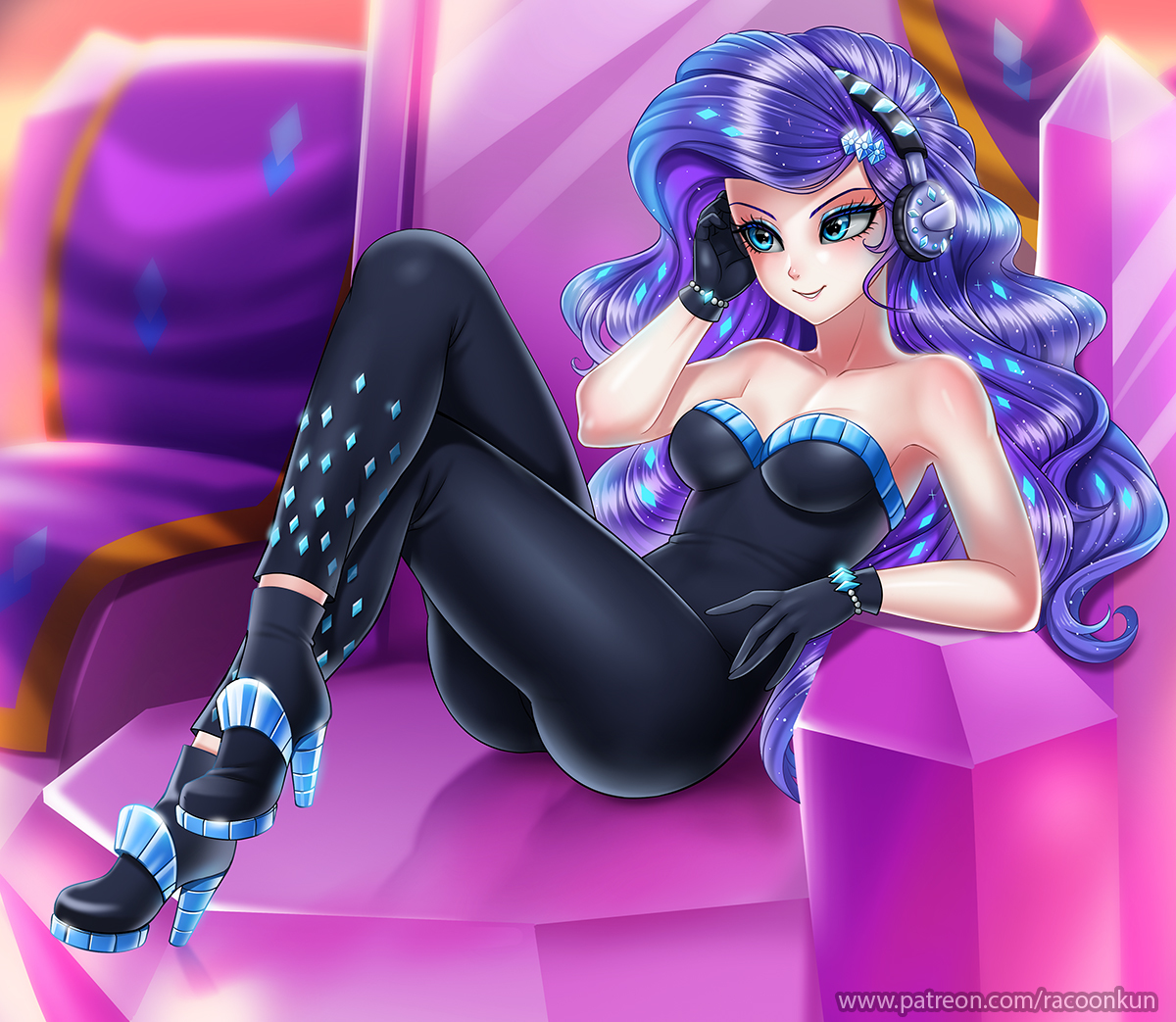 The other side - Rarity, Racoonkun, Хуманизация, My Little Pony, PonyArt, MLP Edge