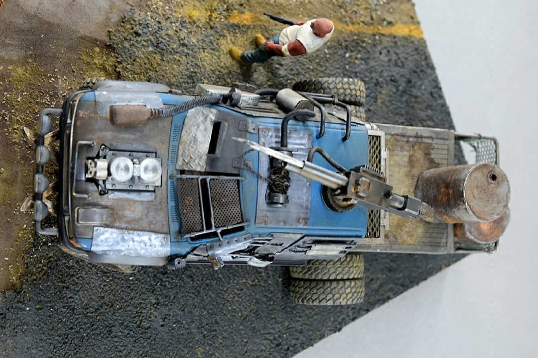 Miniature based on the movie Mad Max (Mad Max) - Crazy Max, Diorama, Miniature, Car modeling, Longpost