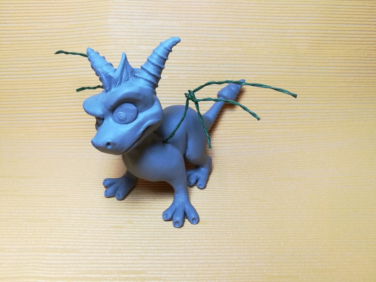 Spyro figurine. With the creation process - My, , Spyro, Figurine, The Dragon, , Handmade, Needlemen, Needlework with process, Longpost, Figurines