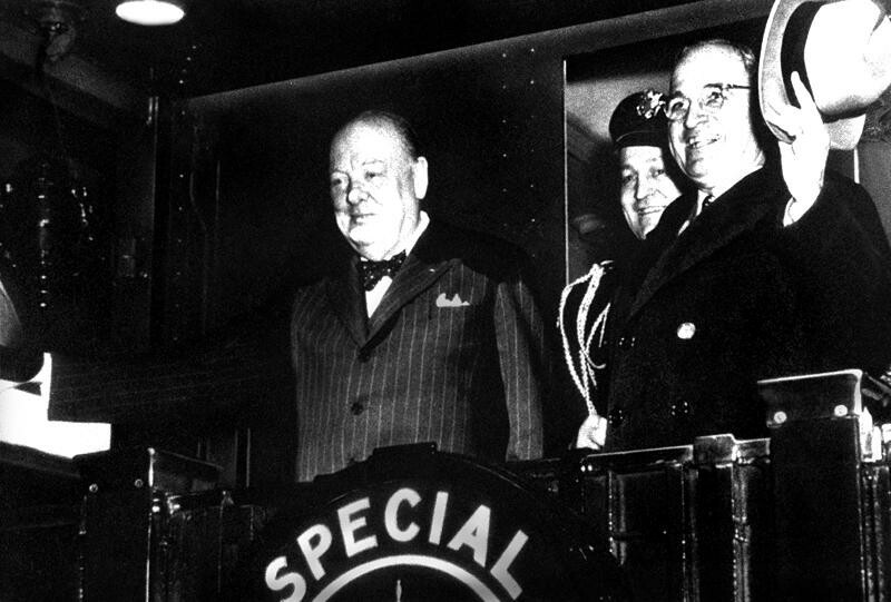 Churchill and his friends. - Winston Churchill, Fulton, Politics, Cold war, Longpost