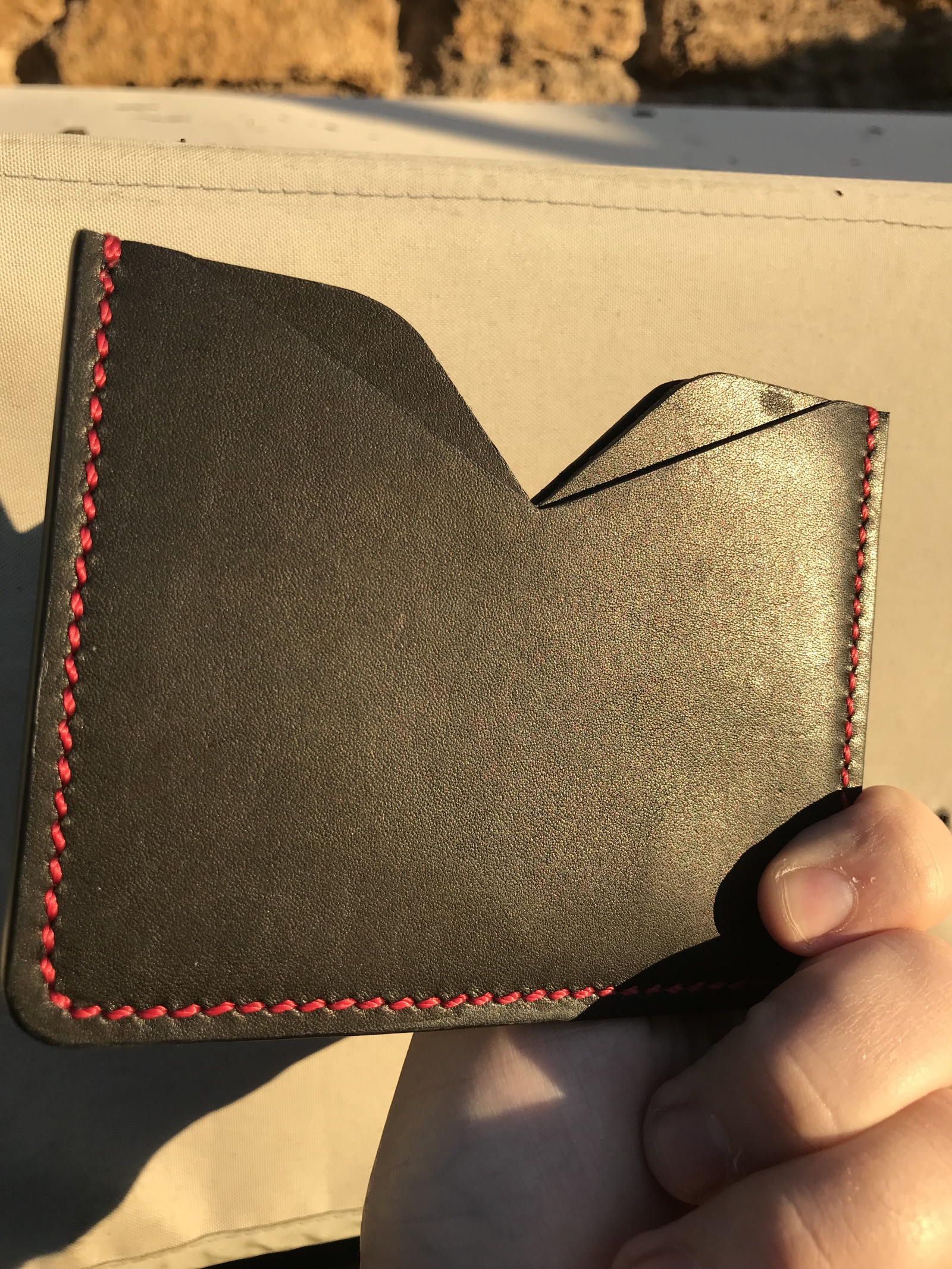 Case for auto documents made of genuine leather - Natural leather, Handmade, Hand seam, Documentation, Auto, , Longpost