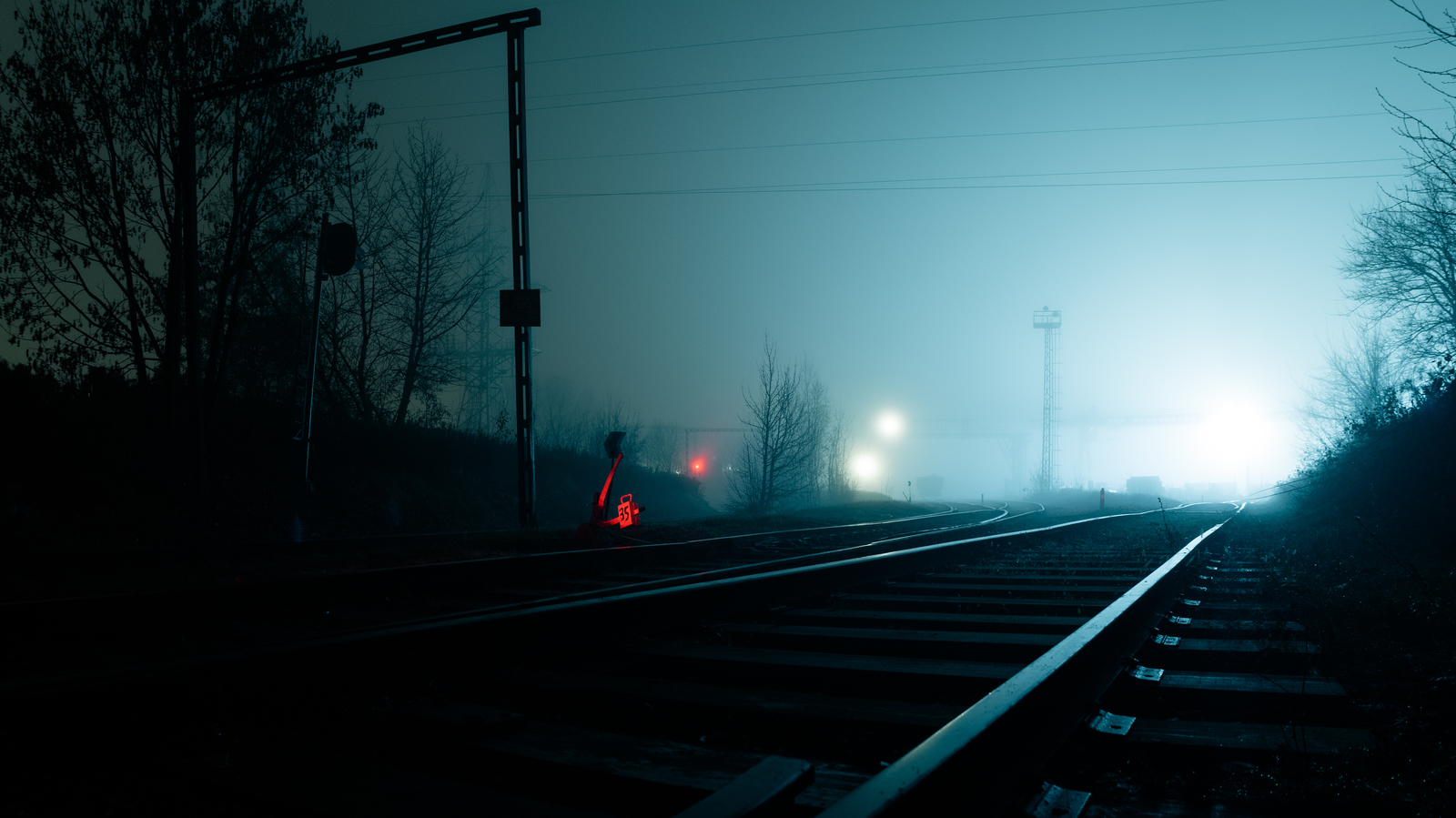 Foggy Minsk. Stations Thought, Minsk-Sortirovochny. November 2018. - My, Railway, Fog, A train, Locomotive, Paths, Longpost