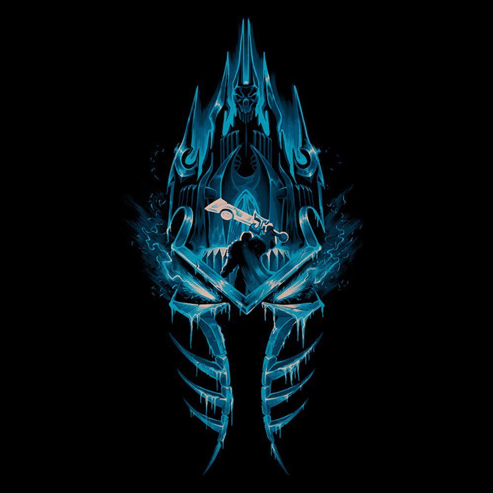 Wrath of the lich king. - WOW, World of Warcraft, Warcraft, Blizzard, Game Art, Арт, Творчество, Король Лич