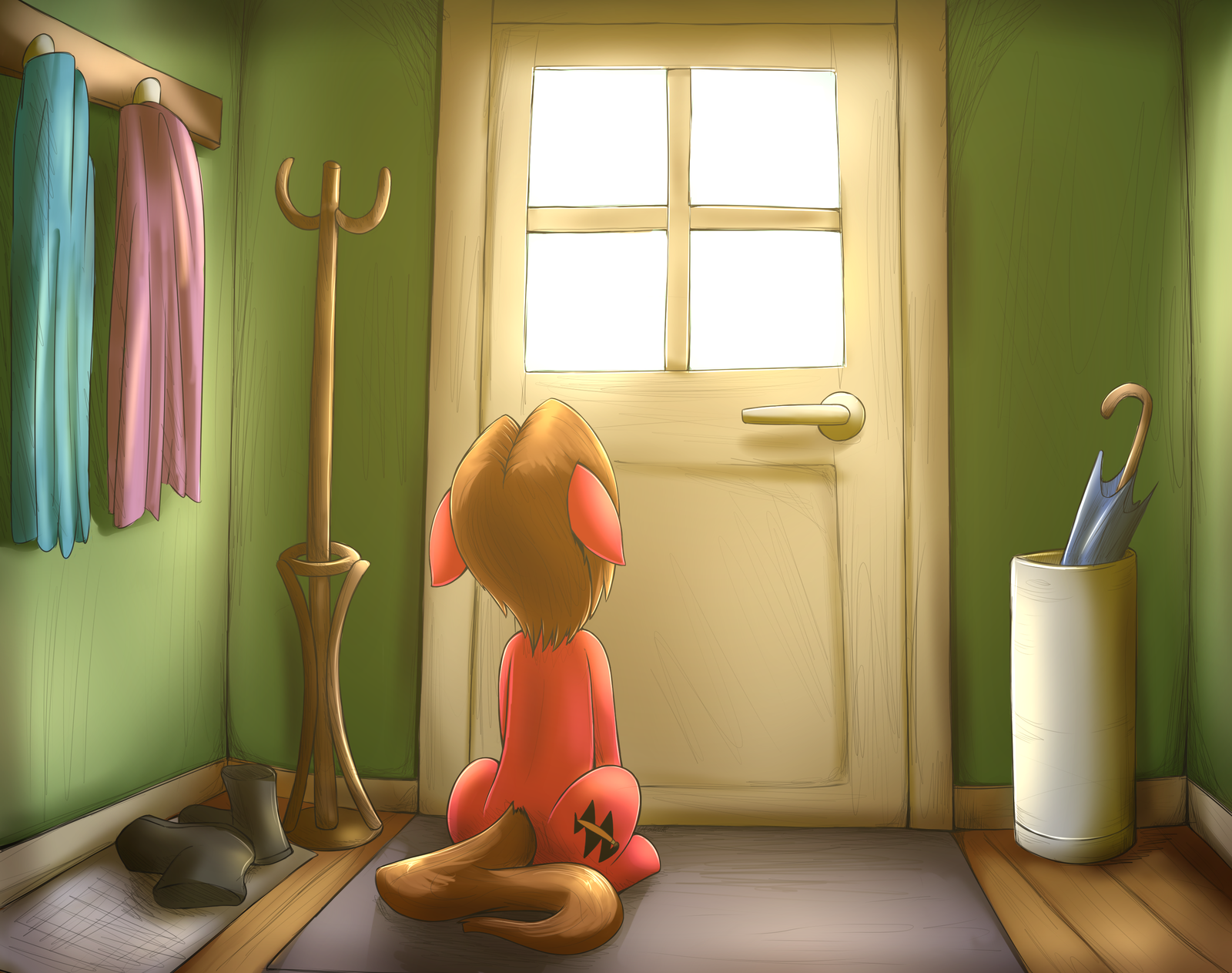 Waiting - My little pony, Original character, Otakuap