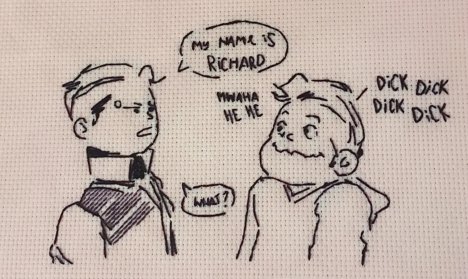 RK900 & Gavin Reed - My, Embroidery, Cross-stitch, Rk900, , Detroit: Become Human, Handmade, Needlework with process, Longpost